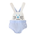 thumbnail image 2 of UACY Baby Boy Girl First Easter Outfit Bunny Print Romper Sleeveless Hooded Jumpsuit Newborn Spring Clothes, 2 of 9