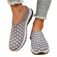 thumbnail image 3 of EKVAHL Women's Orthopedic Walking Mules, Grid Knit Mesh Backless Slip On Clogs, Cushioned Insole Wide Width Lightweight Daily Casual Beach Walking Sneakers Gray, 3 of 4