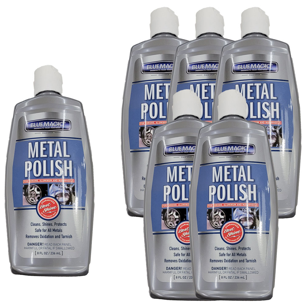 Blue Magic Liquid Metal Polish (8 oz) 6 Pack