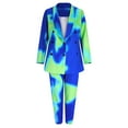 thumbnail image 4 of Edvintorg Women's Blazer Suits Two Piece Printed Work Pant Suit for Women Business Office Lady Suits Sets Streetwear Womens Set, 4 of 6