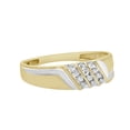 thumbnail image 4 of New Mens .13 cttw Genuine Real Natural Diamond 10k Yellow & White Gold Wedding Ring Band Size 10, 4 of 5