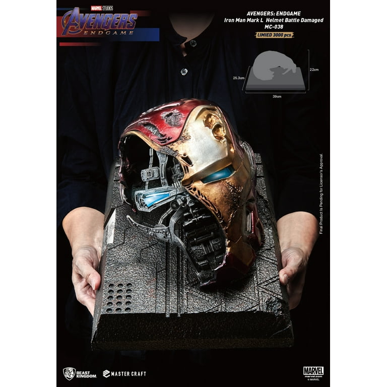 MC-038 Avengers: Endgame Master Craft Iron Man Mark50 Helmet Battle Damaged