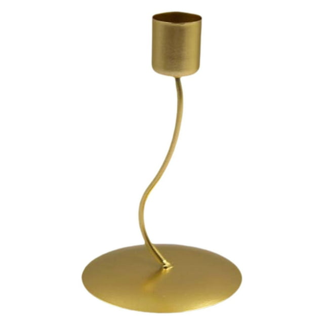 Candelabro de metal, adorno para cumpleaños, multifuncional, para escritorio, decorativo, para el hogar. Doblar el oro