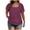 Wine, variant on Women Puff Sleeve Square Neck Short Sleeve Solid Basic Casual Vacation Beach Loose Tops Blouse Plus Size Top, Blue XL