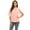 Pink, variant on EFINNY Women OL Chiffon Tops Business Office Work Dress Casual Short Sleeve Shirt Blouse