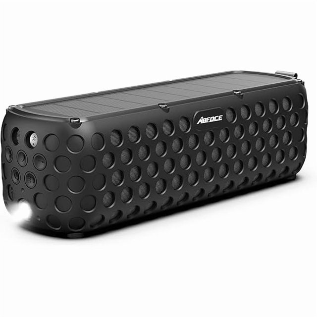 wonima11 Solar Bluetooth Speaker, Portable IPX5 Waterproof Outdoor Speaker, 15H Playtime True Wireless Stereo for Beach, Party, Hiking, Cycling, Indoor & Outdoor Activities