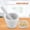 White (#3), variant on YAHHU Granite Pattern Mortar and Pestle Set, Manual Plastic Spice Grinder and Herb Crusher Bowl, Stone Texture (11*9cm / 4.33*3.54 in)
