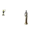 thumbnail image 1 of Figura de escritorio,Estatua de rana camarero,estante,escritorio,decoración del hogar,Figura de escritorio,Artesanía de escritorio con figuras africanas coleccionables,Estatua de dama, 1 of 7