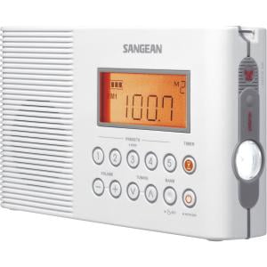 shower radio fm am waterproof digital weather h201 sangean portable sony wx radios tuning alert walmart sellers