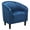 Pagoda Blue Velvet, variant on XiHuaZhaoChen Accent Barrel Chair, Velvet Club Chair, Furry Sherpa Elegant Armchair with Cozy Soft Padded, Suitable for Living Room Bedroom Reception Room Office, Pagoda Blue