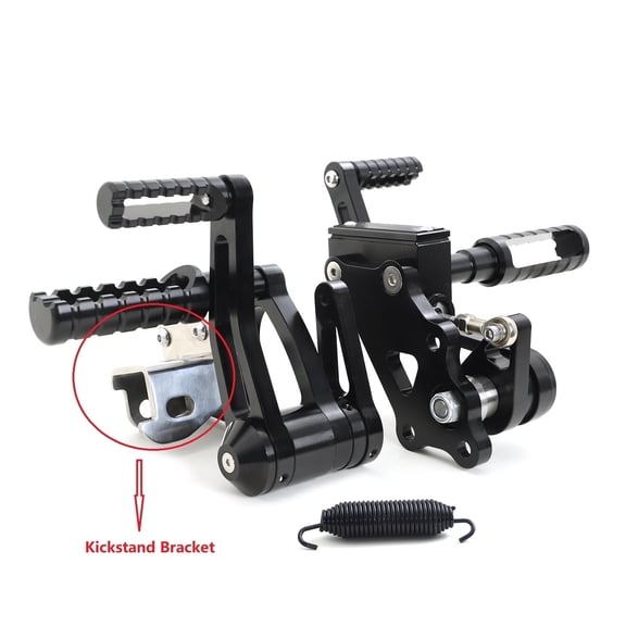Forward Controls with Kickstand Bracket for Harley Softail 2000-2017 Fatboy FLSTF