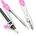 thumbnail image 5 of Geometry Set 10 Pieces Student Supplies with Shatterproof Storage Box,Includes Rulers,Protractor,Compass,Eraser,Pencil Sharpener,Lead Refills,Pencil（Pink）, 5 of 7