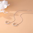 thumbnail image 3 of NETSENG 925 Argent Sterling Manchette Boucles d'Oreilles Wrap Pompon Boucles d'Oreilles pour les Femmes Adolescentes Boucles d'Oreilles Enfileuse Chaîne, 3 of 6
