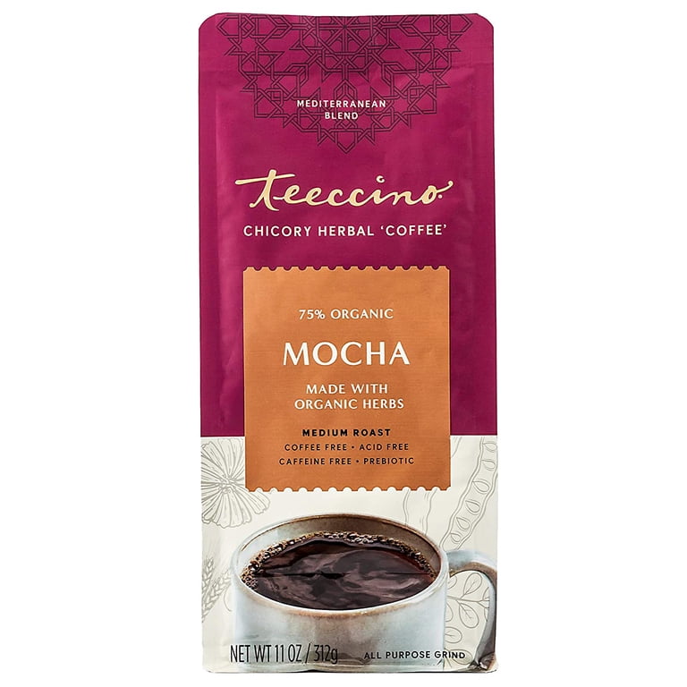 ちょこ Teeccino Mocha Chicory Root Cafe - Prebiotic, Caffeine-Free, Acid
