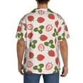 thumbnail image 3 of Kdxio Men's Hawaiian Shirt for Men Short Sleeve Shirt Strawberries And Leaf Summer Casual Holiday Beach Button Down T-Shirts, 3 of 7