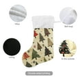 thumbnail image 3 of Haosy Christmas Stockings for Christmas Tree Fireplace Family Holiday Party 18 inch Retro Christmas Trees, 3 of 8
