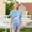 Sky Blue, variant on Laipiong Girls Summer Outfits Casual Cartoon Horse Print Short Sleeve Shorts Set Comfortable Playwear Daily Wear Outdoor Activities Beige 3-4