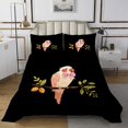 thumbnail image 1 of Erosebridal Funny Parrot Coverlet Set Twin, Cartoon Bow Bedding Set, Wildlife Room Decor 2pcs, 1 of 5