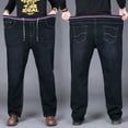 thumbnail image 1 of REDHOTYPE Men's Big-Tall Jeans Elastic Drawstring Jean Denim Trousers, 1 of 2