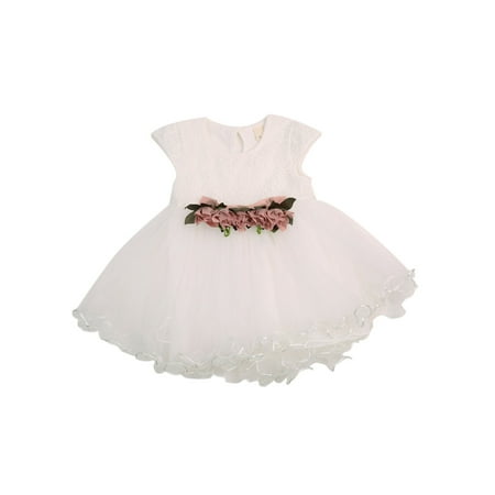 

Owl s-Yard Baby Girls TuTu Dress Back Button Ruffle Hem Mesh Multi-Layer Dress