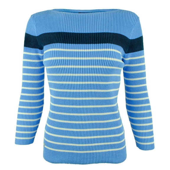 Women's Plus Cotton-Blend Boatneck Sweater-EB-3X