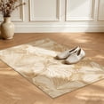 thumbnail image 5 of Toyoso 2'x3' Graphic Botanical Area Rug, Sun-Drenched Honey Amber Silicone Rug, Vibrant Bloom Modern Washable Non-Slip Accent Floor Mat for Threshold Room, Desk and Entryway Decorative Rug, 5 of 9