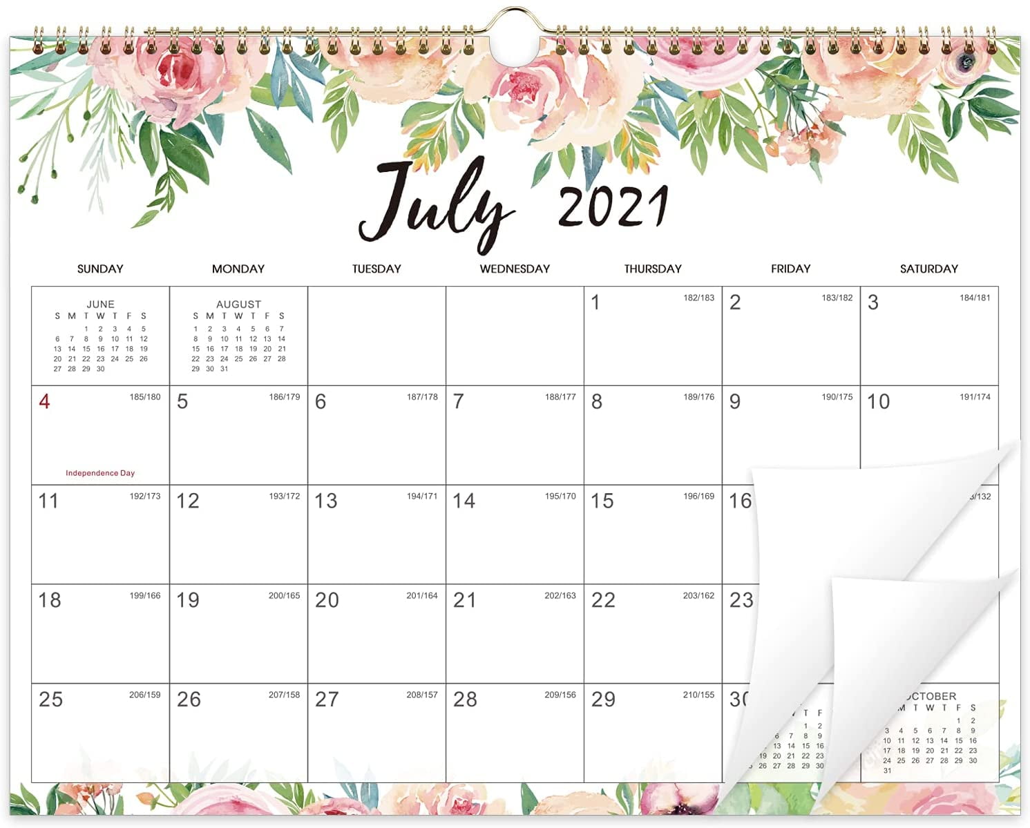 Crday 2021 2022 Calendar 18 Months Large Monthly Wall Calendar Planner Jul 2021 Dec 2022 