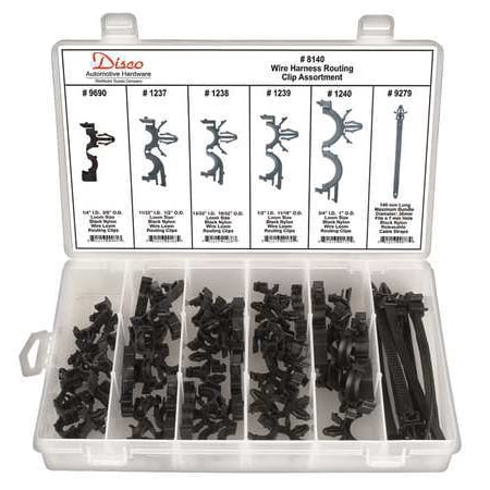 DISCO 8140 Wire Routing Clip Asst,54 Pc DISCO 8140 Wire Routing Clip Asst,54 Pc