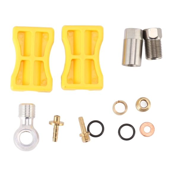 Juego de insertos de conexión de oliva para manguera de freno, conector de manguera de freno de bicicleta Juego de conectores de manguera de freno hidráulico Juego de insertos de conexión de oliva para bicicleta Valor inmejorable