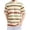 Multicolor 2, variant on WIZUTIZ Men's Fashion Short Sleeve T-Shirts Loose Fit Crewneck Classic Stripe T-Shirt Casual Soft Elastic Cotton Tees