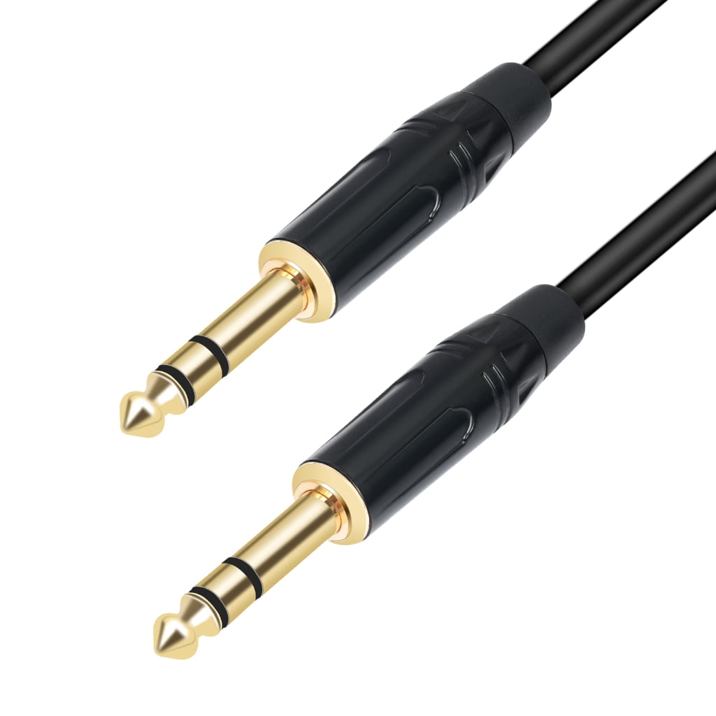 Zeiwohndc 1/4inch Instrument Cable Straight 6.35mm Male to Male Jacks Sound Cord
