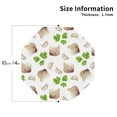 thumbnail image 2 of Leather Coasters with Heat-resistant for Drinks, Garlic coriander Pattern -标题2 Octagon, 2 of 5
