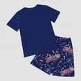 thumbnail image 5 of HCNTES Baby Boys Girls Independence Day Short Sleeved Two piece Set With Cute Cartoon Pattern Kids Girl Boy Spring Summer Outfit 2T 3T 4T 5T(H03-Dark Blue,9-10 Years), 5 of 7