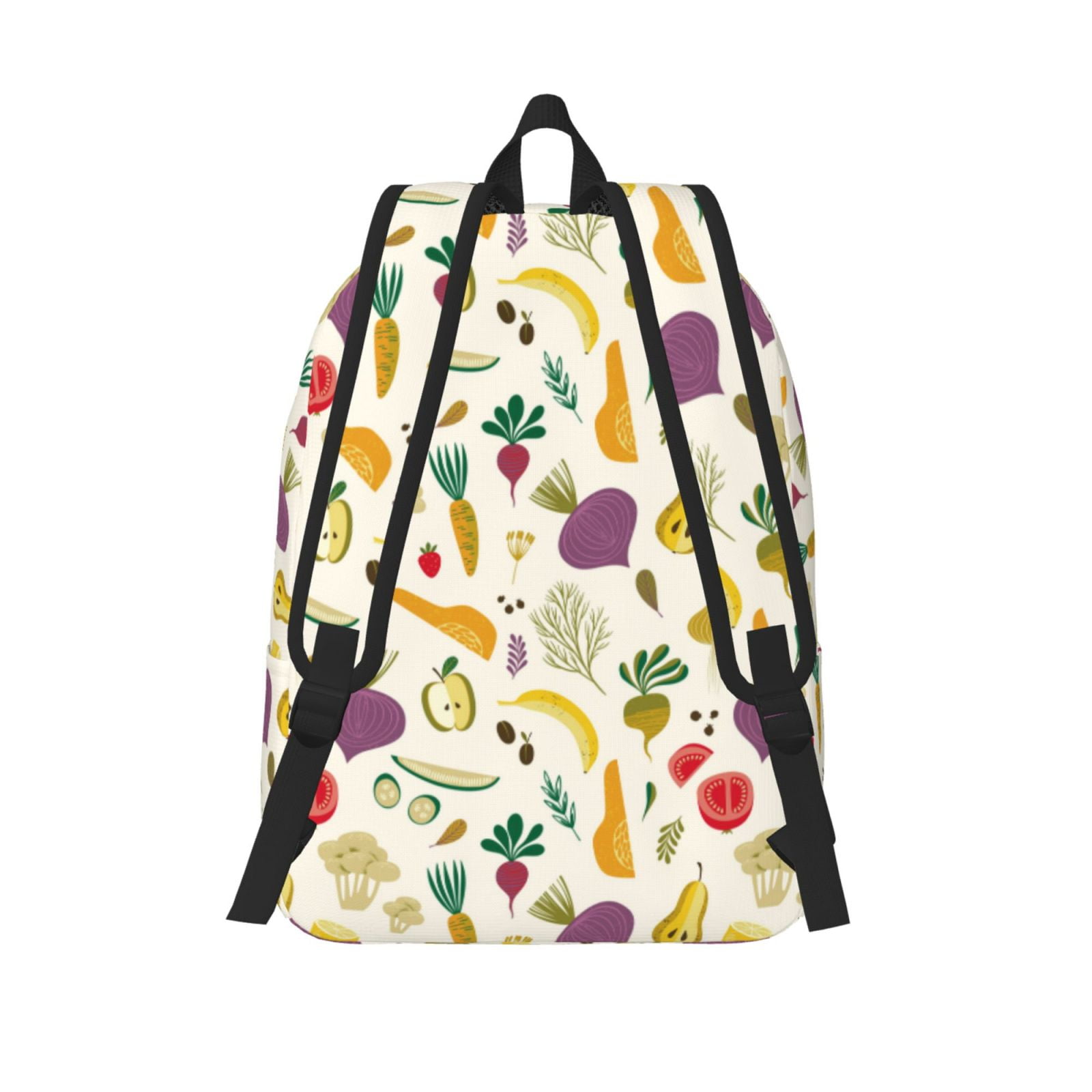Travel Laptop Backpack - Vegetable Lightweight Canvas Backpack, Wear Resistant Computer Backpack Bag Fit {sizeName} Laptop for Men Women with Adjustable Padded Shoulder Straps