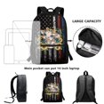 thumbnail image 6 of HUIACONG Sunflower Cow Print School Backpack for Age 6-18 Large Capacity Lightweight Water Resistant Bookbag for Boys Girls Elementary Middle High School Students Daily Use, 6 of 6