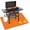 Orange, variant on 90 x 48 in Under Grill Mat Compatible with Blackstone 28in & 36in Griddle - Fireproof BBQ Mats for Grilling to Protect the Deck, Patio, Pavers - Griddle Mat Compatible with Blackstone