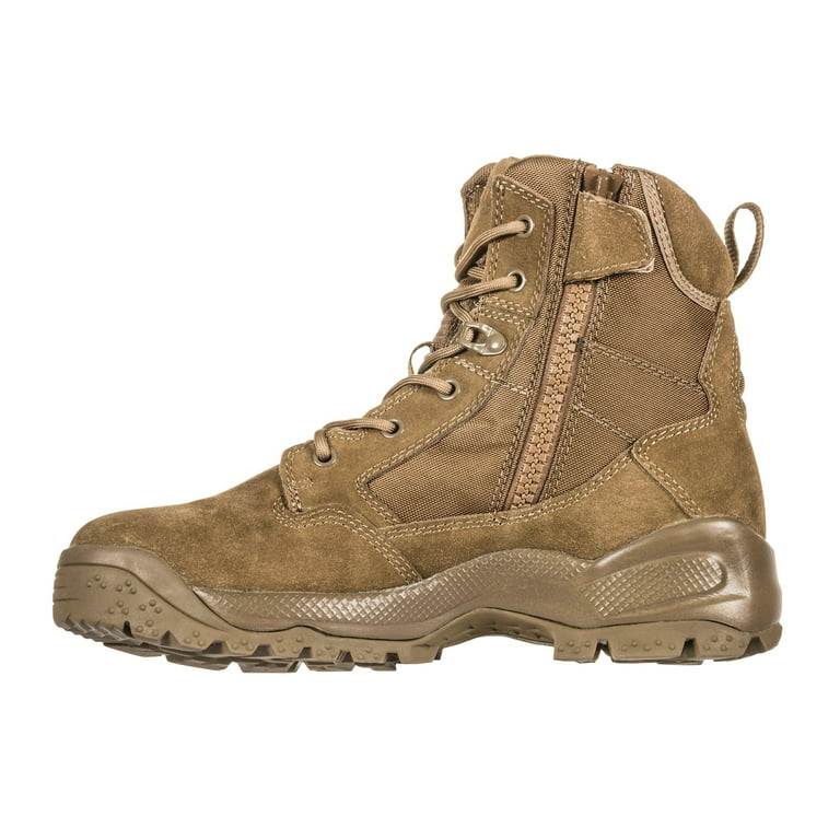 5.11 Work Gear Men's ATAC 2.0 6 Side Zip Desert Boots, Dark Coyote, 9.5  Regular, Style 12395