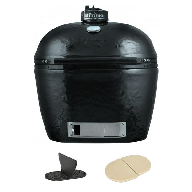 Primo 778 Extra-Large Oval Ceramic Charcoal Smoker Grill ...