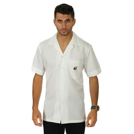 Men S Guayabera Solid Color Cuban Beach Wedding Short Sleeve