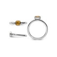 thumbnail image 2 of Gem & Harmony 1/2 Carat (Ctw) Cushion-Cut Citrine Ring in Sterling Silver for Women, 2 of 5