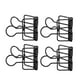 thumbnail image 3 of 50 clips huecos para carpetas de papel de metal para documentos, informes de prueba, color negro, 3 of 12