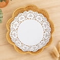 thumbnail image 7 of Linnome Hand Woven Rattan Look Fruit Basket Scalloped Edge Decorative Snack Tray Woven Storage Bowl for Coffee Table Fruit Pastry Dessert Display, 7 of 7