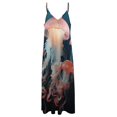 thumbnail image 4 of Jellyfish Ocean Style Design Sleeveless Dress Woman Fashion Long Dresses Women's Summer Suit Dress 2025, 4 of 7