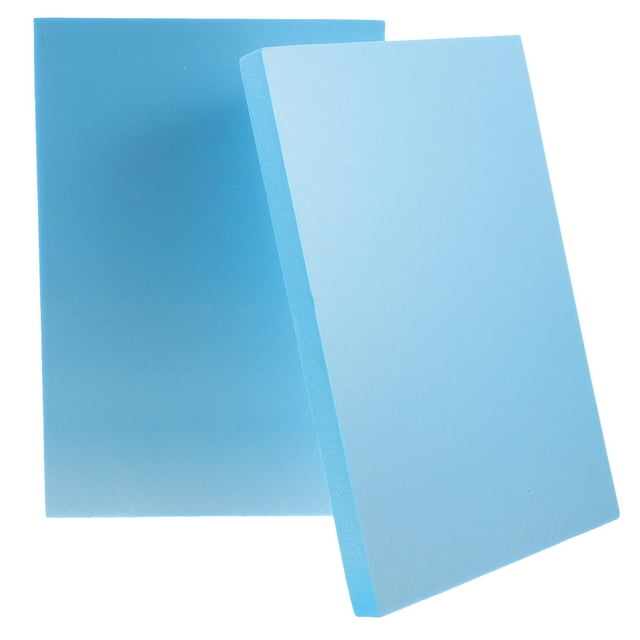 Minkissy 2Pcs Practical Design Polyurethane Pad for Storage Solution Rectangular Packing Foam Sheets 11.8x7.9x0.8in
