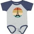 thumbnail image 3 of Inktastic Paris Eiffel Tower Retro Sunset Boys or Girls Baby Bodysuit, 3 of 5