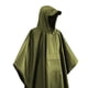 thumbnail image 2 of 3 en 1 Mujeres Hombres Chubasquero con capucha Turismo Camping Cubierta de lluvia Poncho (Verde), 2 of 5