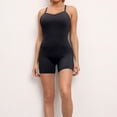 thumbnail image 2 of biudgviw Womens Workout Rompers Spaghetti Strap Square Neck Athletic Bodysuits One Piece Bodycon Summer Outfits for Yoga, 2 of 5