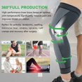 thumbnail image 3 of (M) Rodillera deportiva extendida, rodillera de compresión elástica antideslizante transpirable para deportes, correr, desgarros de menisco, artritis médica, 3 of 5