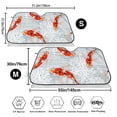 thumbnail image 7 of Lsque Koi Fish Corals,Spring Summer Car Windshield Sun Shade | Accordion Folding Style Auto Shade for Car Truck SUV Van | Blocks UV Rays Sun Visor Protector | Small, 7 of 7