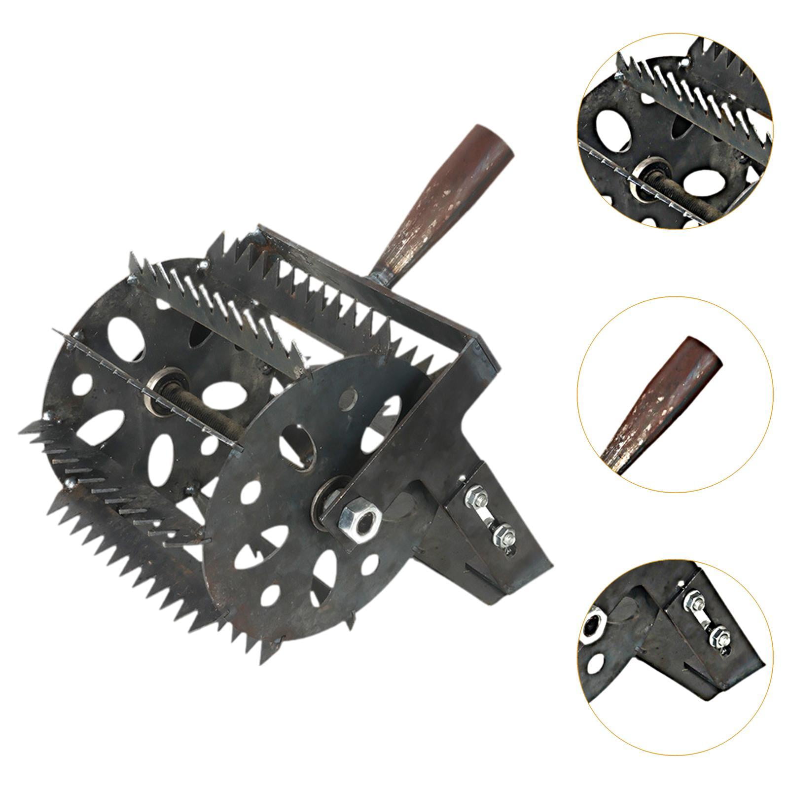 figatia s Roller Manual er Tool Labor Saving Rolling Lawn Aerator s Remover for Soil Loosening Yard Planting Lawn Work